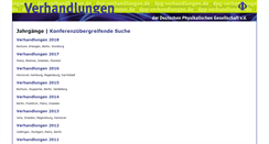 Desktop Screenshot of dpg-verhandlungen.de